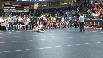 190 lbs Finals (1st & 3rd) - Brody Shipler, Algona vs Brent Yonkovic, West Delaware, Manchester