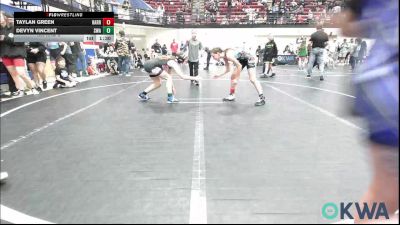 91 lbs Rr Rnd 5 - Taylan Green, Harrah vs Devyn Vincent, Shelton Wrestling Academy