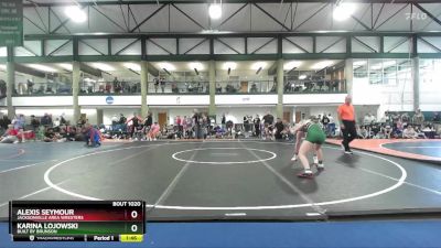 119-129 lbs Quarterfinal - Alexis Seymour, Jacksonville Area Wresters vs Karina Lojowski, Built By Brunson