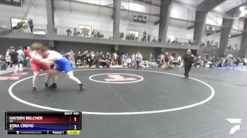 285 lbs 5th Place Match - Hayden Belcher, OR vs Ezra Cremo, CA