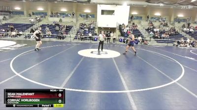 184 lbs Champ. Round 2 - Cormac Horlbogen, Castleton vs Sean Malenfant, Alfred State