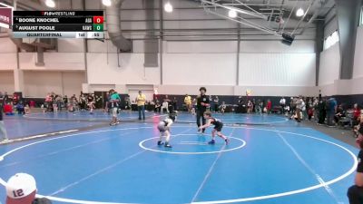 55 lbs Quarterfinal - August Poole, Katy Area Wrestling Club vs Boone Knochel, Apex Grappling Academy