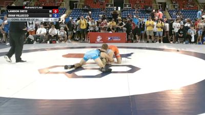 120 lbs Cons. Sub-rd Of 64 - Landon Dietz, Oklahoma vs Evan Villecco, New Jersey