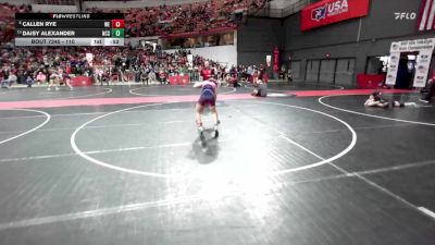 110 lbs Cons. Round 2 - Daisy Alexander, North Crawford Seneca vs Callen Rye, Wausau East