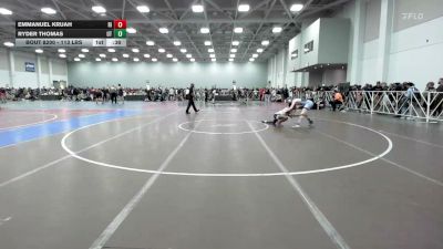 113 lbs Consi Of 64 #2 - Emmanuel Kruah, RI vs Ryder Thomas, UT