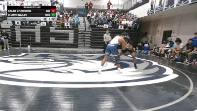 157 lbs Round 1 (16 Team) - Shawn Bailey, Coahulla Creek vs Caleb Chambers, Glenn Hills