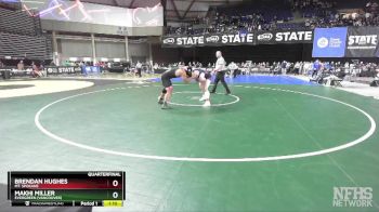 3A 215 lbs Quarterfinal - Makhi Miller, Evergreen (Vancouver) vs Brendan Hughes, Mt. Spokane