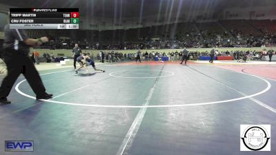 96 lbs 3rd Place - Tripp Martin, Team Tulsa Wrestling Club vs Cru Foster, Blanchard High School