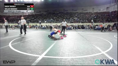 76 lbs Round Of 16 - Knox Trosky, Claremore Wrestling Club vs Nolan Hendrix, Husky WC