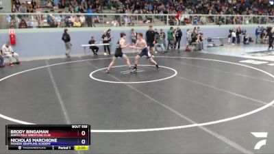 113 lbs Round 2 - Brody Bingaman, North Pole Wrestling Club vs Nicholas Marchione, Pioneer Grappling Academy