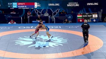 77 kg 1/2 Final - Tamas Levai, Hungary vs Roman Vlasov, Russian Wrestling Federation