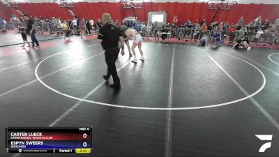 182 lbs 5th Place Match - Carter Lueck, CrassTrained: Weigh In Club vs Espyn Sweers, Wisconsin