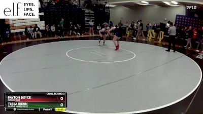 135 lbs. Cons. Round 3 - Payton Boyce, Marshfield vs Tessa Biehn, Olathe Northwest