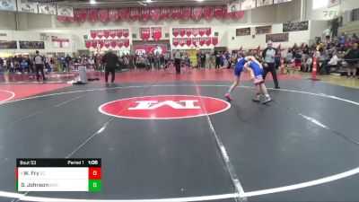 90 lbs Quarterfinal - Waylon Fry, Glenwood City vs Gradyn Johnson, Bison Wrestling Club