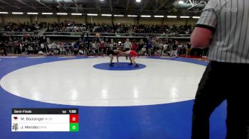 138 lbs Semifinal - Michael Boulanger, Milford vs Jaeckez Mendez, East Hartford