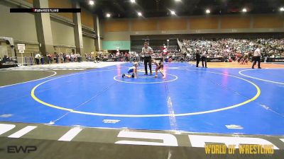 58 lbs Round Of 32 - Everett Faull, Red Wave Wrestling vs Eljotas Zaremba, Aniciete Training Club
