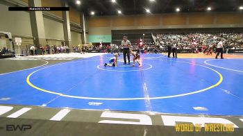 58 lbs Round Of 32 - Everett Faull, Red Wave Wrestling vs Eljotas Zaremba, Aniciete Training Club
