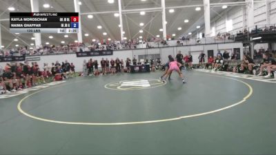 130 lbs Kayla Moroschan, Ohio Blue vs Naima Ghaffar, Indiana Gold