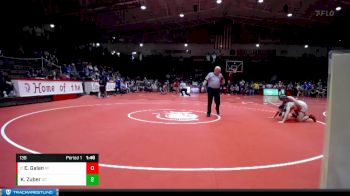 138 lbs Champ. Round 1 - Edwin Galan, River Forest vs Kannon Zuber, Greenfield-Central