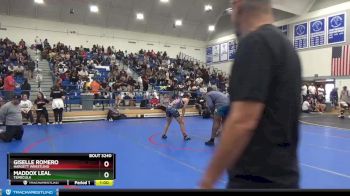 125 lbs 5th Place Match - Maddox Leal, Temecula vs Giselle Romero, Hargett Wrestling