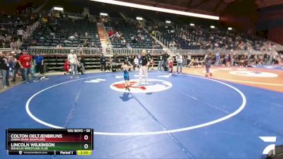 56 lbs Quarterfinal - Colton Oeltjenbruns, Green River Grapplers vs Lincoln Wilkinson, Douglas Wrestling Club