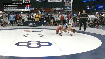126 lbs Champ. Rd Of 64 - Chazz Robinson, Illinois vs Bradley Bauman, Ohio