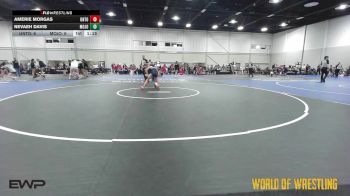 90 lbs Rr Rnd 1 - Amerie Morgas, Untouchables Girls RED vs Nevaeh Davis, Mojo 7-12