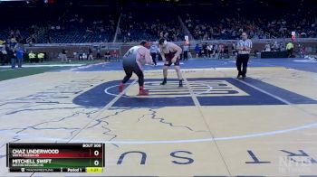 D4-285 lbs Semifinal - Chaz Underwood, White Pigeon HS vs Mitchell Swift, Delton Kellogg HS