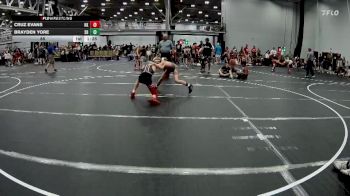 88 lbs Round 3 (8 Team) - Cruz Evans, Kardiac Kidz vs Brayden Yore, Smitty`s Barn