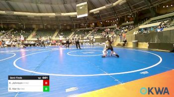 85 lbs Semifinal - Korbyn Johnson, Hilldale Youth Wrestling Club vs Bryson Harris, HURRICANE WRESTLING ACADEMY