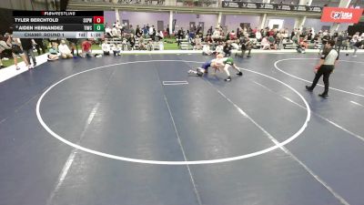 16U Boys - 144 lbs Champ. Round 1 - Tyler Berchtold, South St. Paul Wrestling Club vs Aiden Hernandez, Team Idaho Wrestling Club