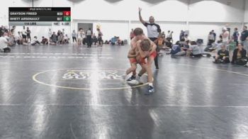 116 lbs Rr Rnd 1 - Grayson Freed, Misdirection MC - BHSE vs Rhett Arsenault, Mat Warriors Black - BHSE