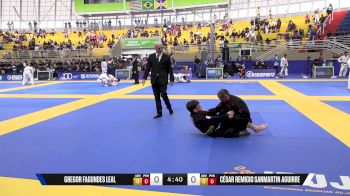 César Remigio Sanmartin Aguirre vs Gregor Fagundes Leal 2025 Brasileiro Jiu-Jitsu IBJJF
