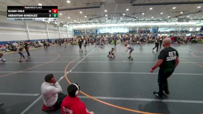 126 lbs Cons. Round 5 - Elijah Ogle, Unattached vs Sebastian Gonzalez, Eagle Empire