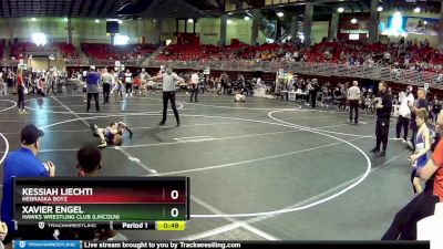 60 lbs Semifinal - Xavier Engel, Hawks Wrestling Club (Lincoln) vs Kessiah Liechti, Nebraska Boyz