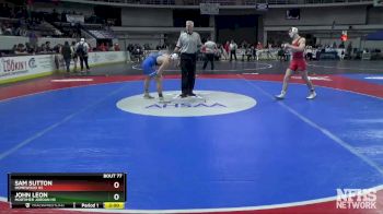 6A 138 lbs Quarterfinal - Sam Sutton, Homewood Hs vs John Leon, Mortimer Jordan HS