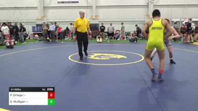 S-140 lbs 5th Place - Paul Ortega, NY vs Seth Mulligan, PA