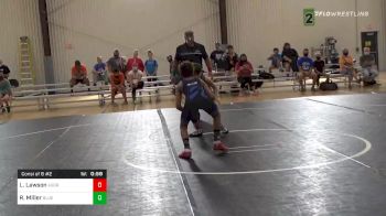 90 lbs Consolation - Laithan Lawson, Team Aggression vs Robert Miller, Blue T Panthers