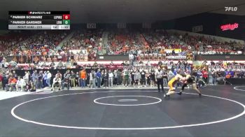 215 lbs Quarterfinal - Parker Gardner, Lindsborg-Smoky Valley Hs vs Parker Schwarz, LaCygne-Prairie View Hs