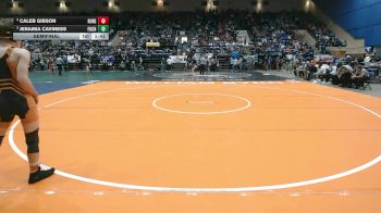 1 - 126 lbs Semifinal - Jeramia Caviness, Fort Chiswell vs Caleb Gibson, Rural Retreat