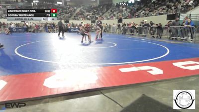 84 lbs Consi Of 8 #2 - Zamyrah Kelly-Nail, Del City Middle School vs Sophia Whitenack, Pryor Tigers Wrestling