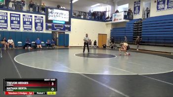 133 lbs 1st Place Match - Nathan Berta, Eureka vs Trevor Hedges, Eureka