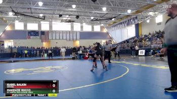 107 lbs Semifinal - Isabel Balkin, Oxford vs Makenzie Rocco, St. Martin High School Girls