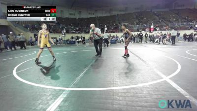 90 lbs Final - King Robinson, Hurricane Wrestling Academy vs Bronc Sumpter, Vian Wrestling Club