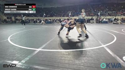 126 lbs Semifinal - Iris Cisneros, Skiatook Youth Wrestling vs Briley Bates, Broken Arrow Wrestling Club