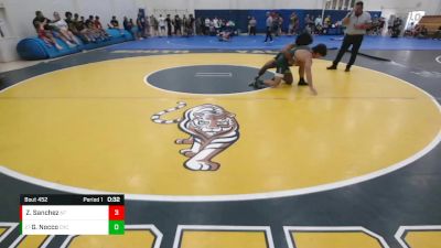 144 lbs Cons. Round 2 - Giuseppe (joe) Nocco, CYC vs Zavier Sanchez, NorCal Takedown