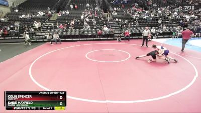 123 lbs Cons. Round 1 - Colin Spencer, Park City vs Kaide Maxfield, Tooele High School