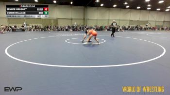 90 lbs Rr Rnd 1 - Tenner Gregory, OK Elite 14U Black vs Cohen Wallace, Mojo 14U