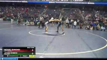 4A 160 lbs Semifinal - Michael Quinones, East Forsyth vs Jayden Dobeck, Pinecrest