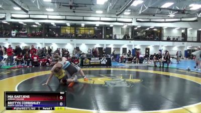 180 lbs Quarterfinal - Brittyn Corbishley, North Central College vs Mia Gaetjens, Adrian College